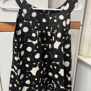 Black and White Polka Dot Top